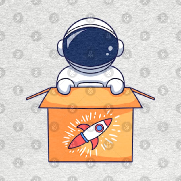 Astronaut In A Box by BlockersPixel